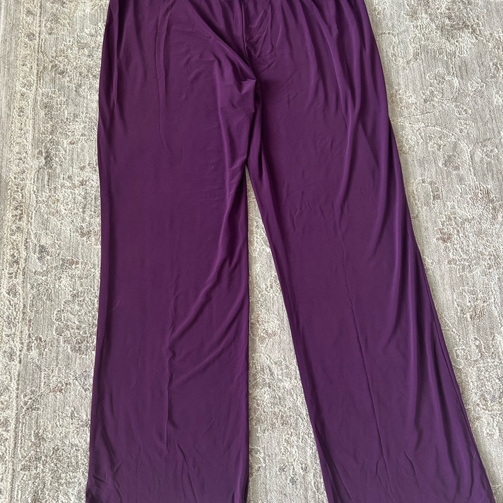 NWOT ANTTHONY RICHARDS Pull On Straight Leg Comfort Pant Sz L Lounge Side Pocket